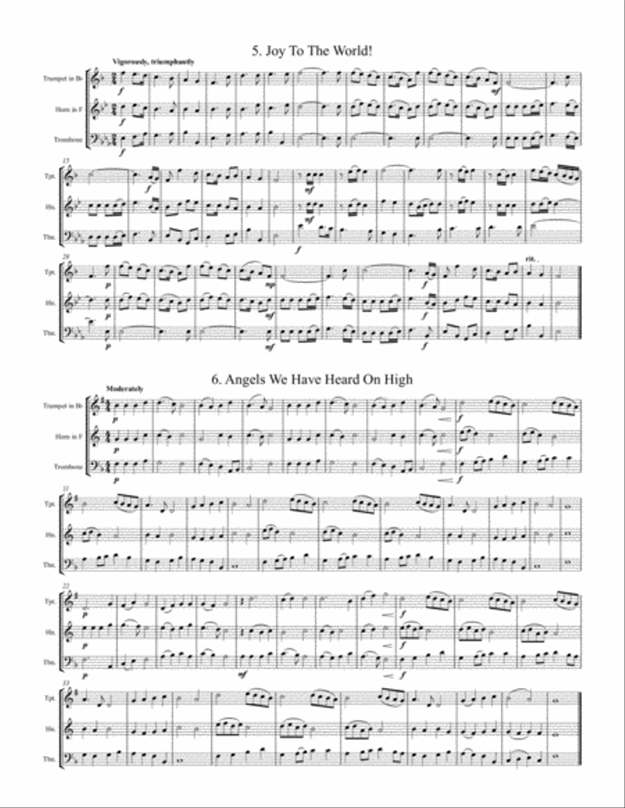 Christmas Trios, Vol. 1 Brass Trio scores gallery preview page 4