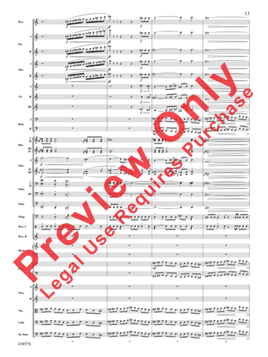 Unconquered Full Orchestra scores gallery preview page 14