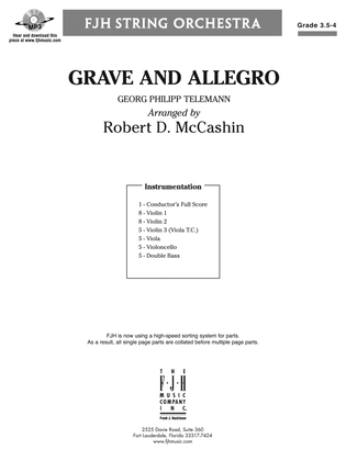 Grave and Allegro: Score