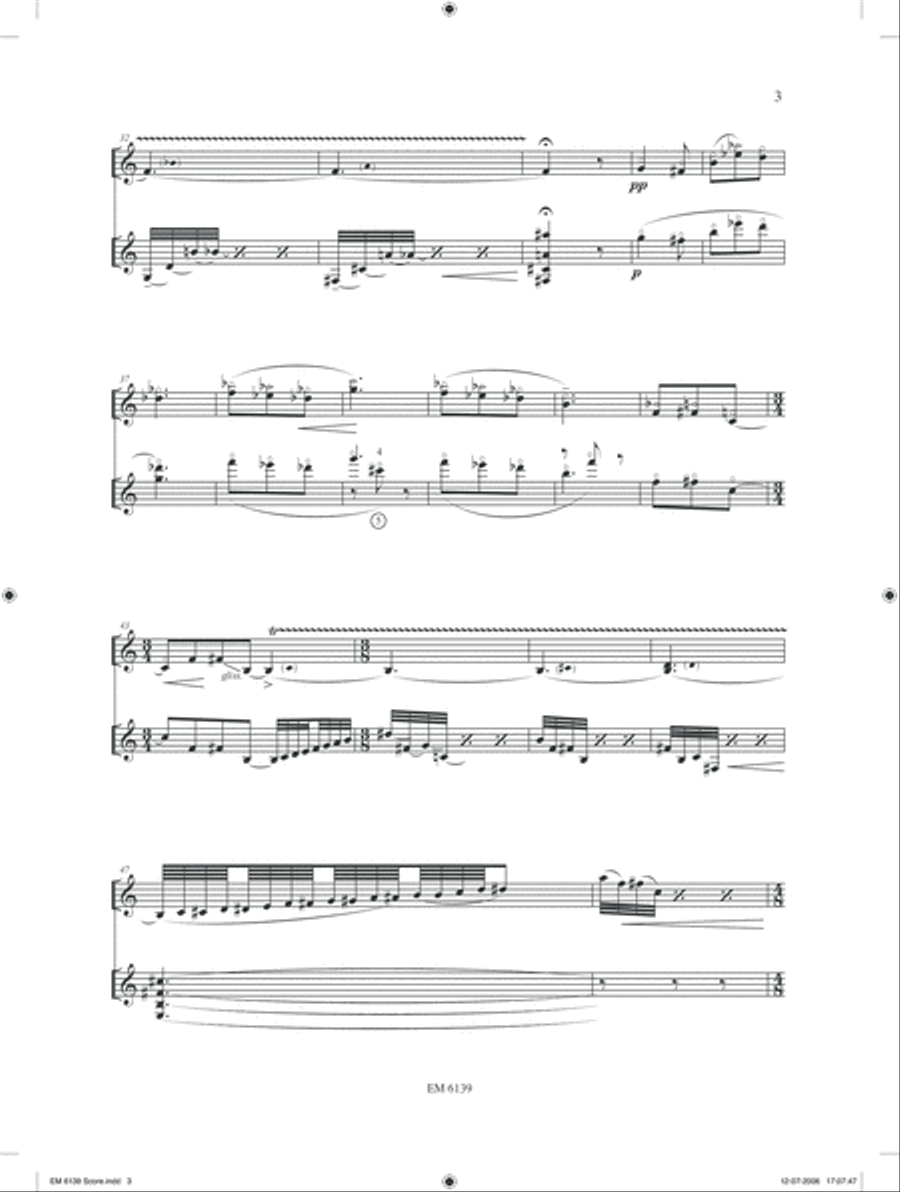 Suite Gipsy Music for Violin and Guitar Violin scores gallery preview page 4