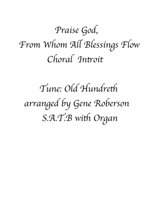 Book cover for Doxology "Old Hundredth" Choral Introit