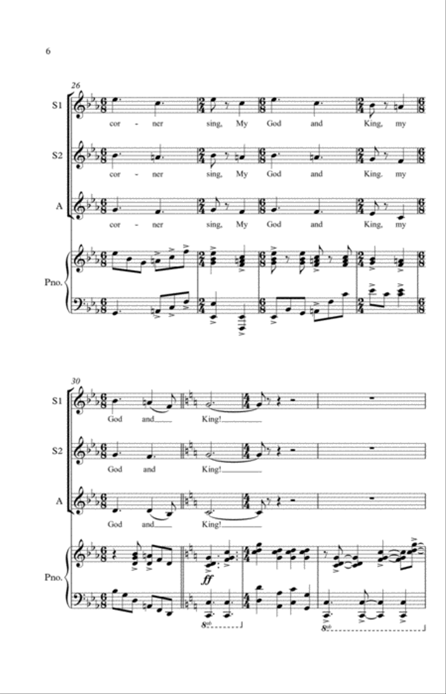 Let All the World in Every Corner Sing SSA scores gallery preview page 10