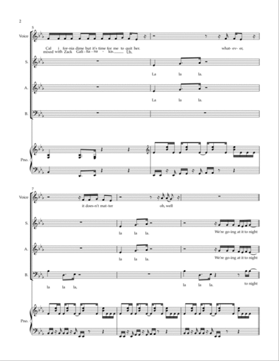 Tonight Tonight 3-Part scores gallery preview page 2