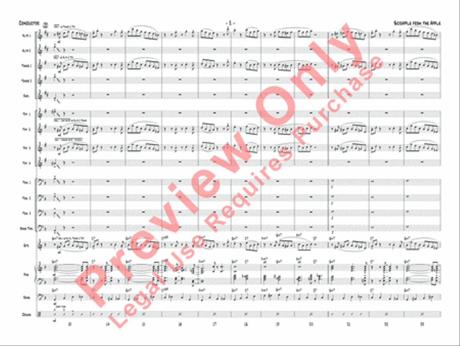 Scrapple from the Apple Jazz Ensemble scores gallery preview page 5