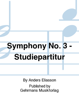 Symphony No. 3 - Studiepartitur