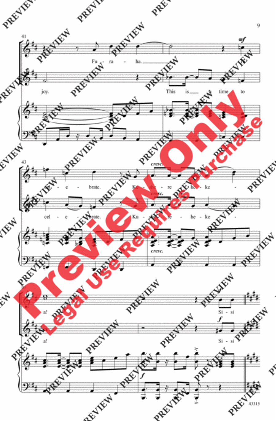 Sisi Sote Sisi Sote 2-Part scores gallery preview page 9
