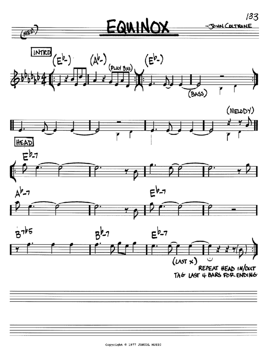 Equinox Piano scores gallery preview page 1
