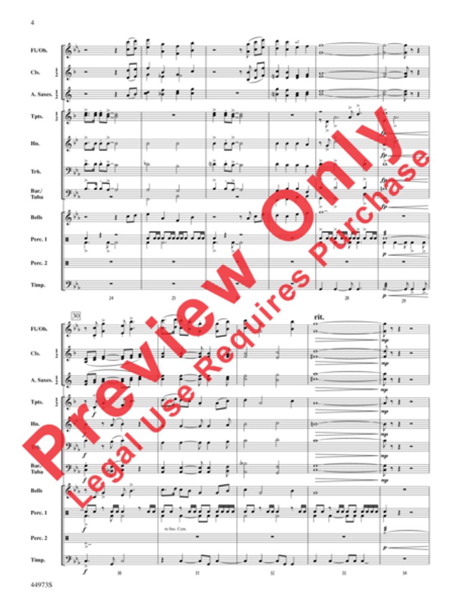 Wings of Apollo Concert Band scores gallery preview page 5