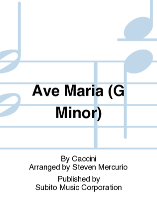 Book cover for Ave Maria(G Minor)