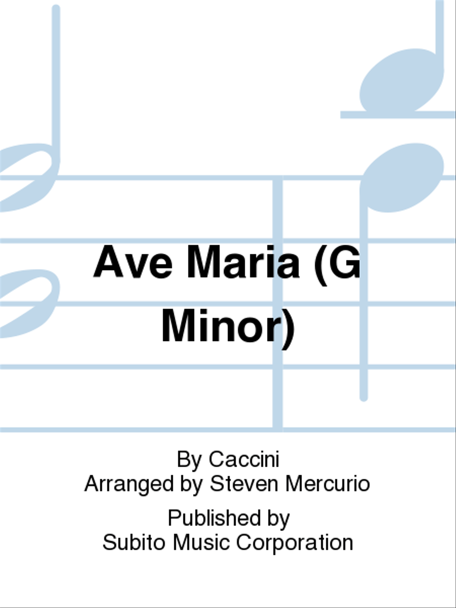 Ave Maria(G Minor) Ave Maria(G Minor) Choir scores gallery preview page 1