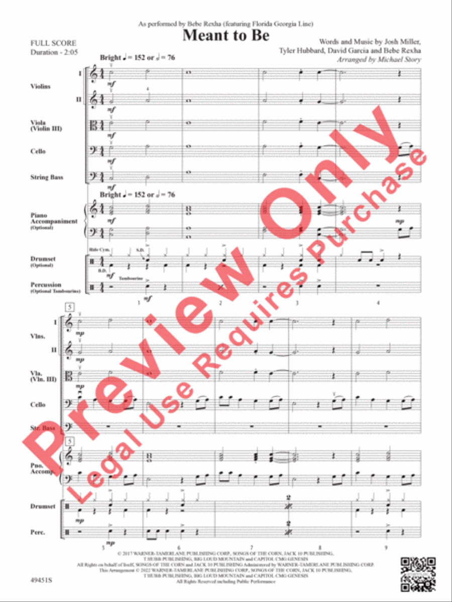Meant To Be String Orchestra scores gallery preview page 4