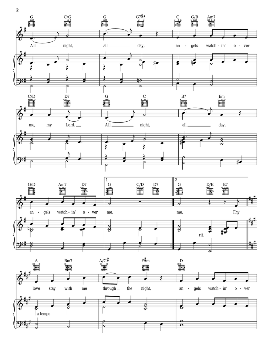 All Night, All Day All Night, All Day Piano, Vocal, Guitar scores gallery preview page 2