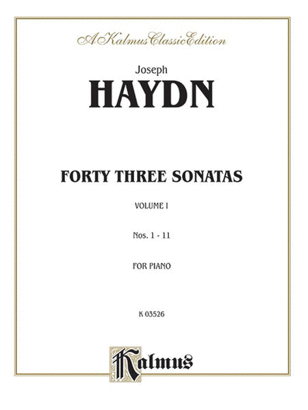 Sonatas, Volume I