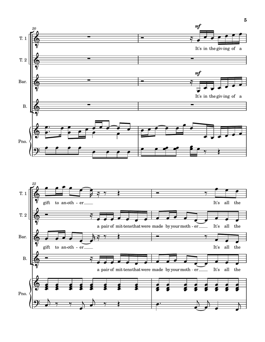 It Feels Like Christmas It Feels Like Christmas TTBB scores gallery preview page 5