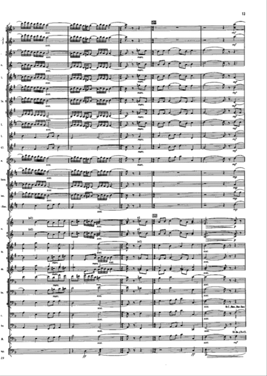 My Heart Is Filled With Longing Concert Band scores gallery preview page 13