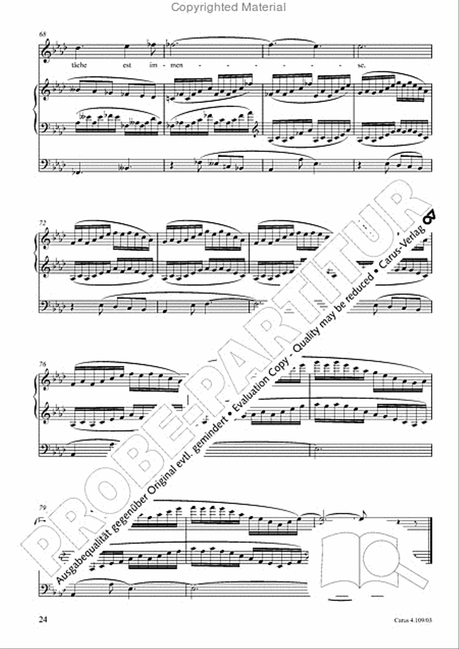 Shorter sacred works. Vol. 15 of the Vierne Complete Edition (Vierne: Kleinere Kirchenwerke. Bd. 15 der Vierne-Gesamtausgabe) Organ scores gallery preview page 25