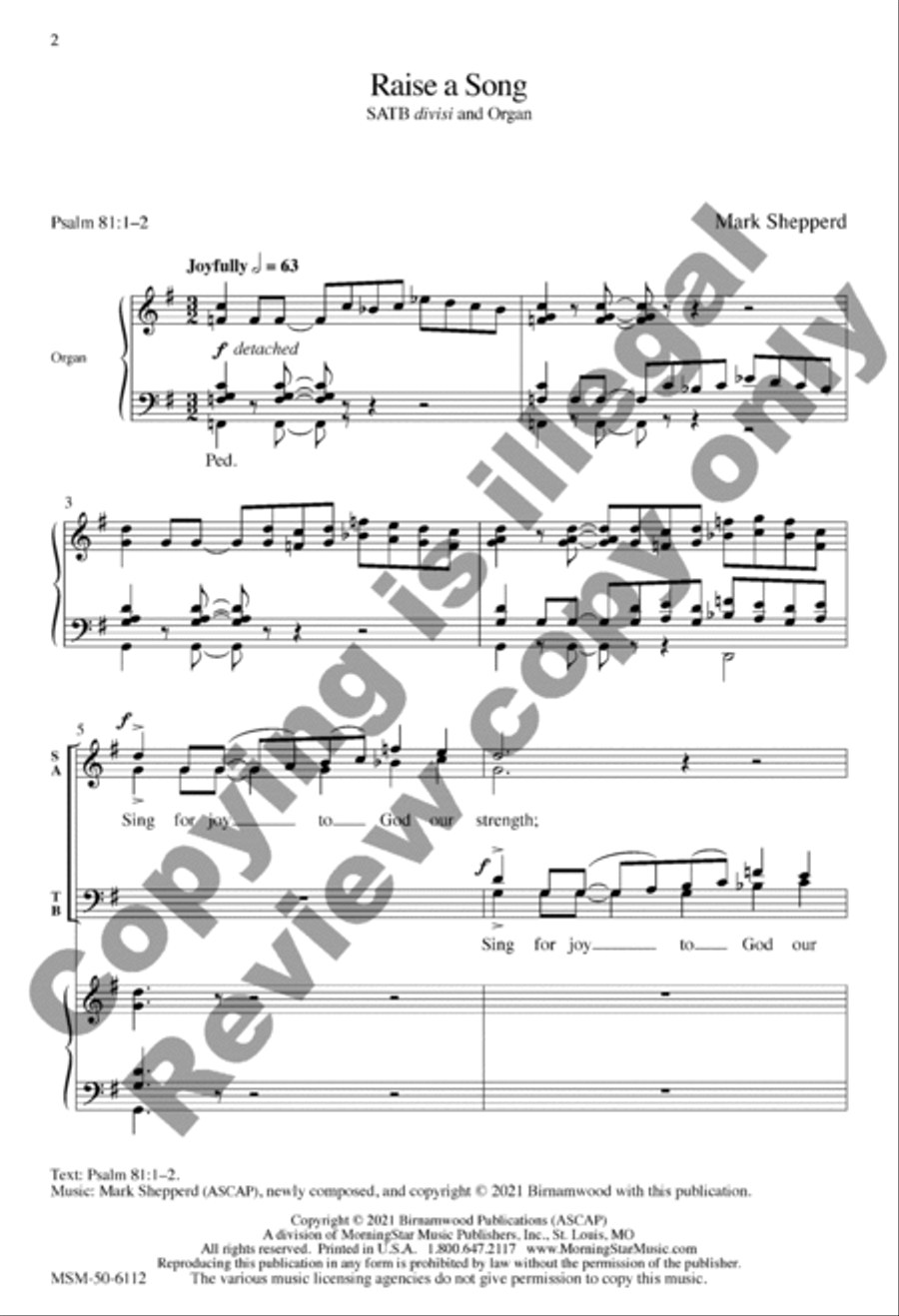 Raise a Song Divisi scores gallery preview page 2
