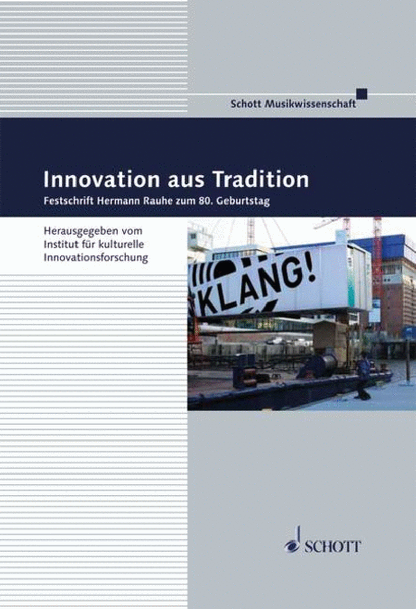 Innovation Aus Tradition: Festschrift Hermann Rauhe Zum 80. Geburtstag German Language