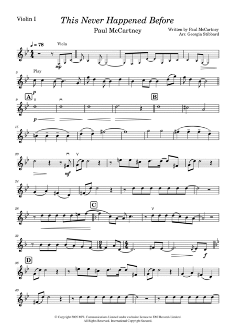 This Never Happened Before String Quartet scores gallery preview page 6