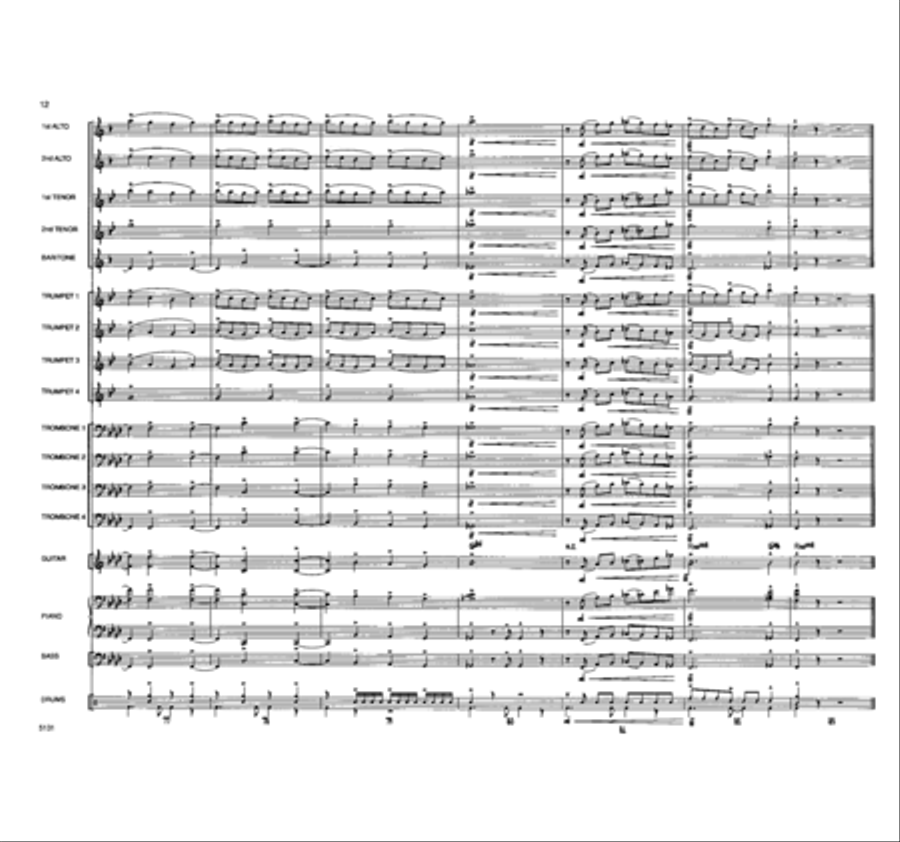 Vertigo Jazz Ensemble scores gallery preview page 13