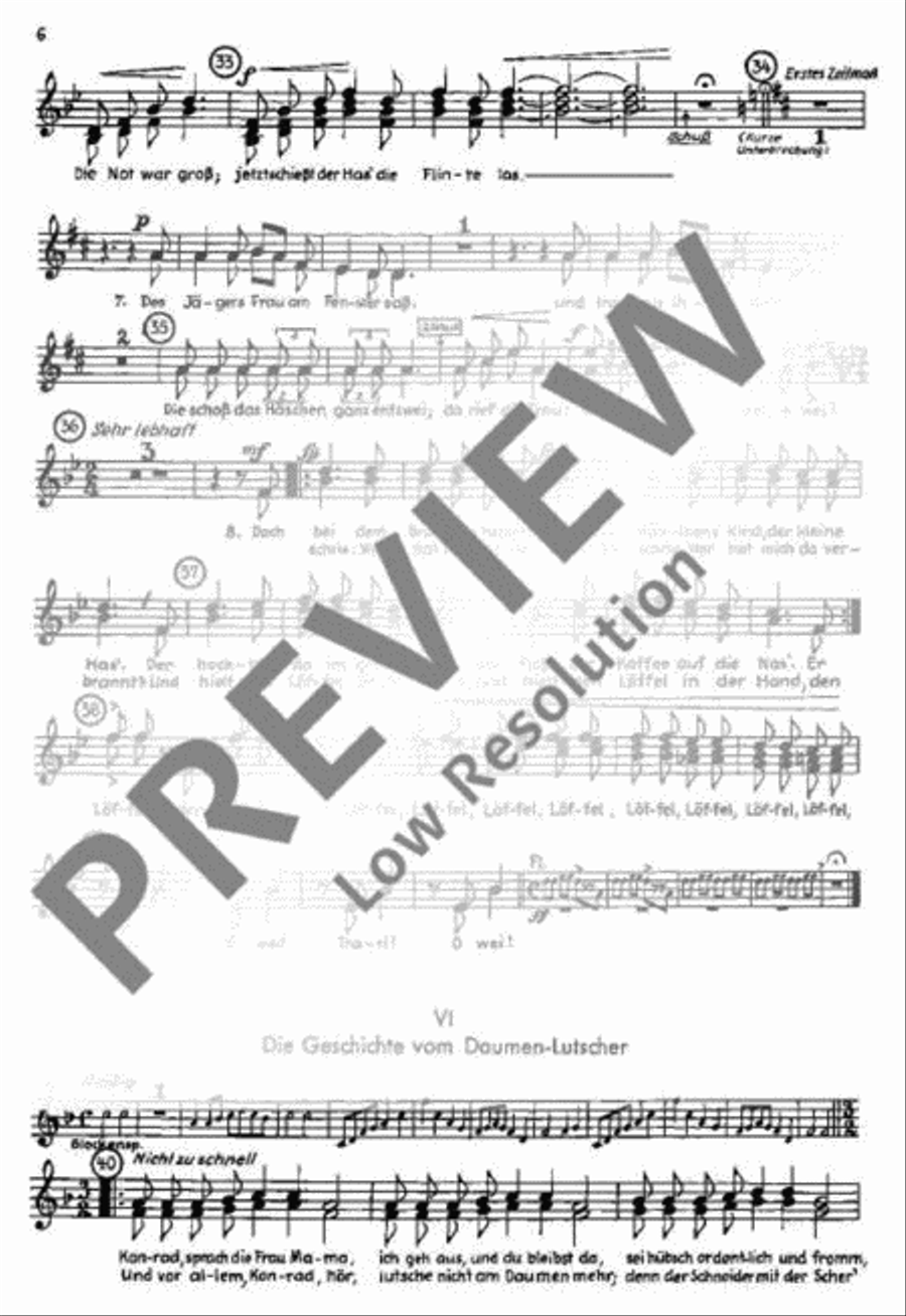 Der Struwwelpeter Children's Choir scores gallery preview page 7