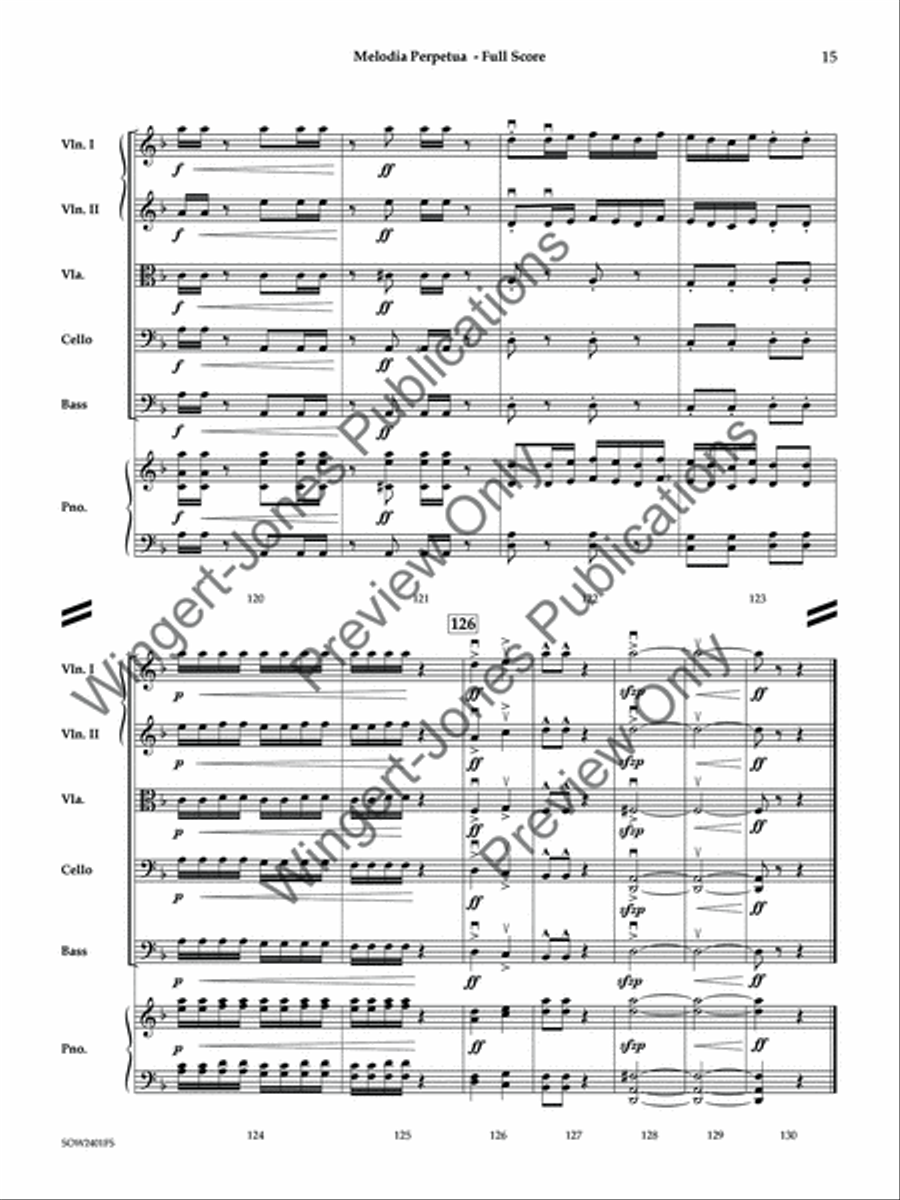 Melodia Perpetua Melodia Perpetua String Orchestra scores gallery preview page 16