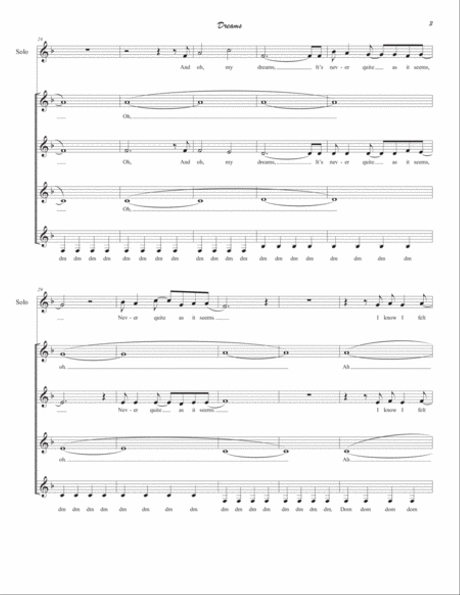 Dreams Dreams SSAA scores gallery preview page 3