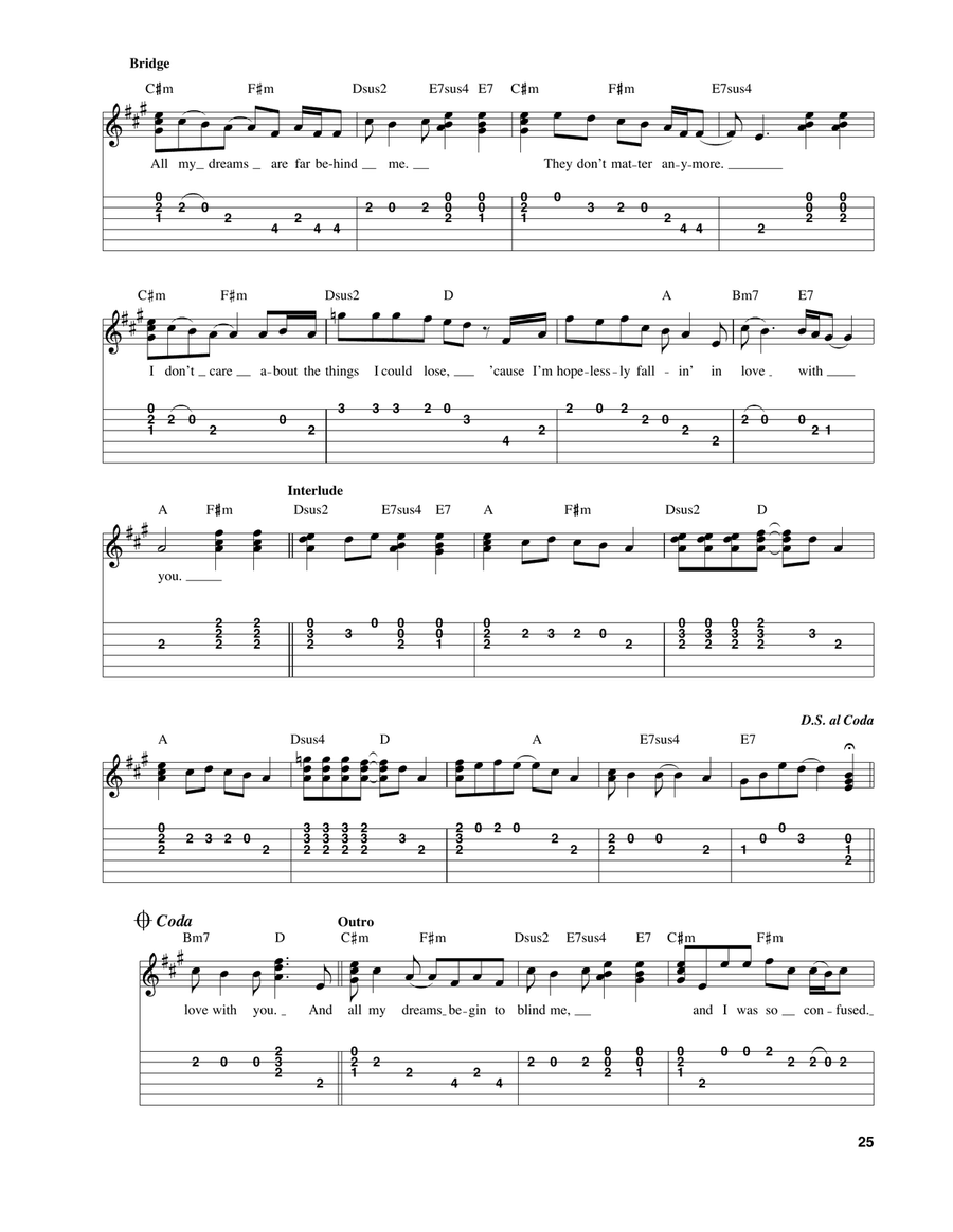 Hopelessly Acoustic Guitar scores gallery preview page 2