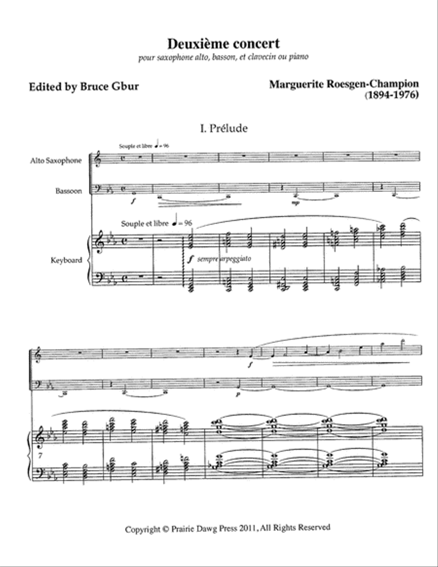 Concerto #2 Alto Saxophone scores gallery preview page 4