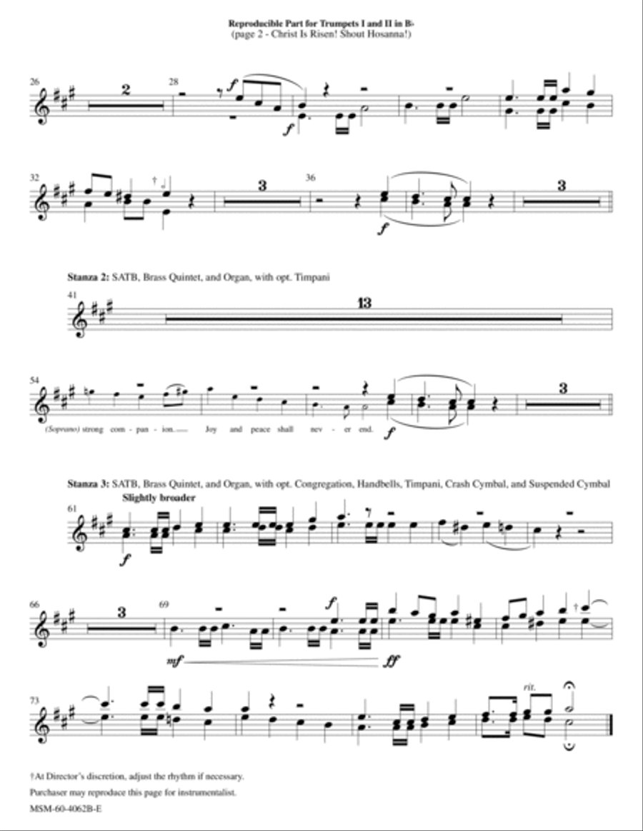 Christ Is Risen! Shout Hosanna! Choir scores gallery preview page 5