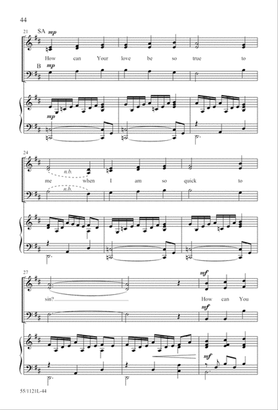 Touched by the Christ Touched by the Christ 3-Part scores gallery preview page 45