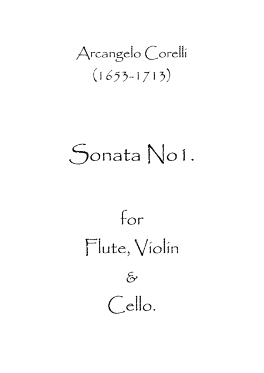 Sonata No.1 Small Ensemble scores gallery preview page 1