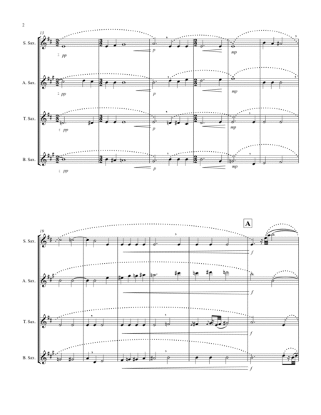 Chasing the Silence - Saxophone Quartet Score and Parts image number null