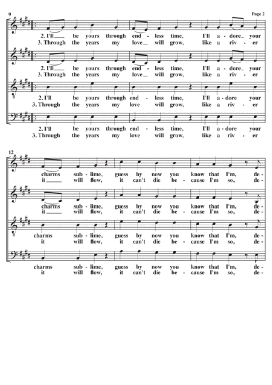 Devoted To You 4-Part scores gallery preview page 2