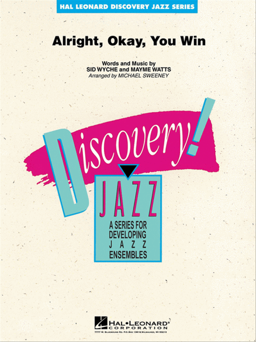 Alright, Okay, You Win Jazz Ensemble scores gallery preview page 1