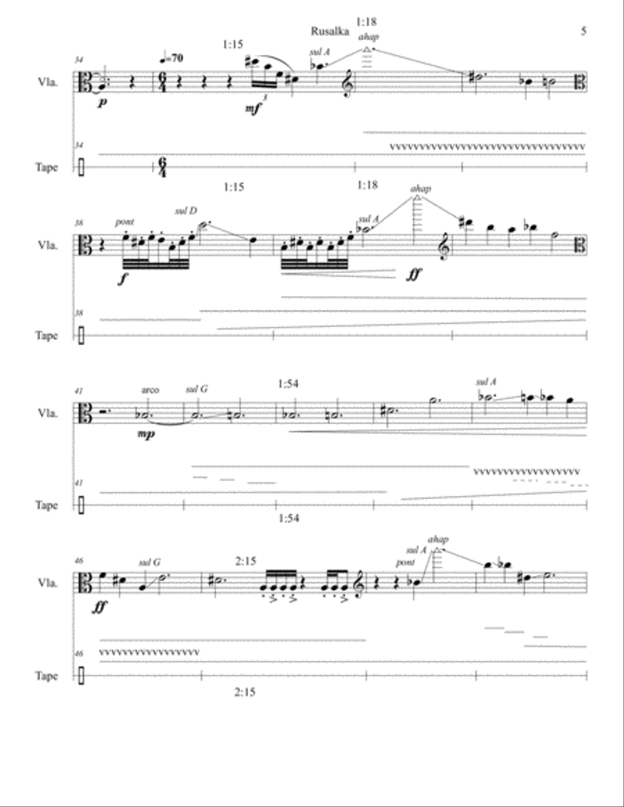 Rusalka Rusalka Viola Solo scores gallery preview page 5