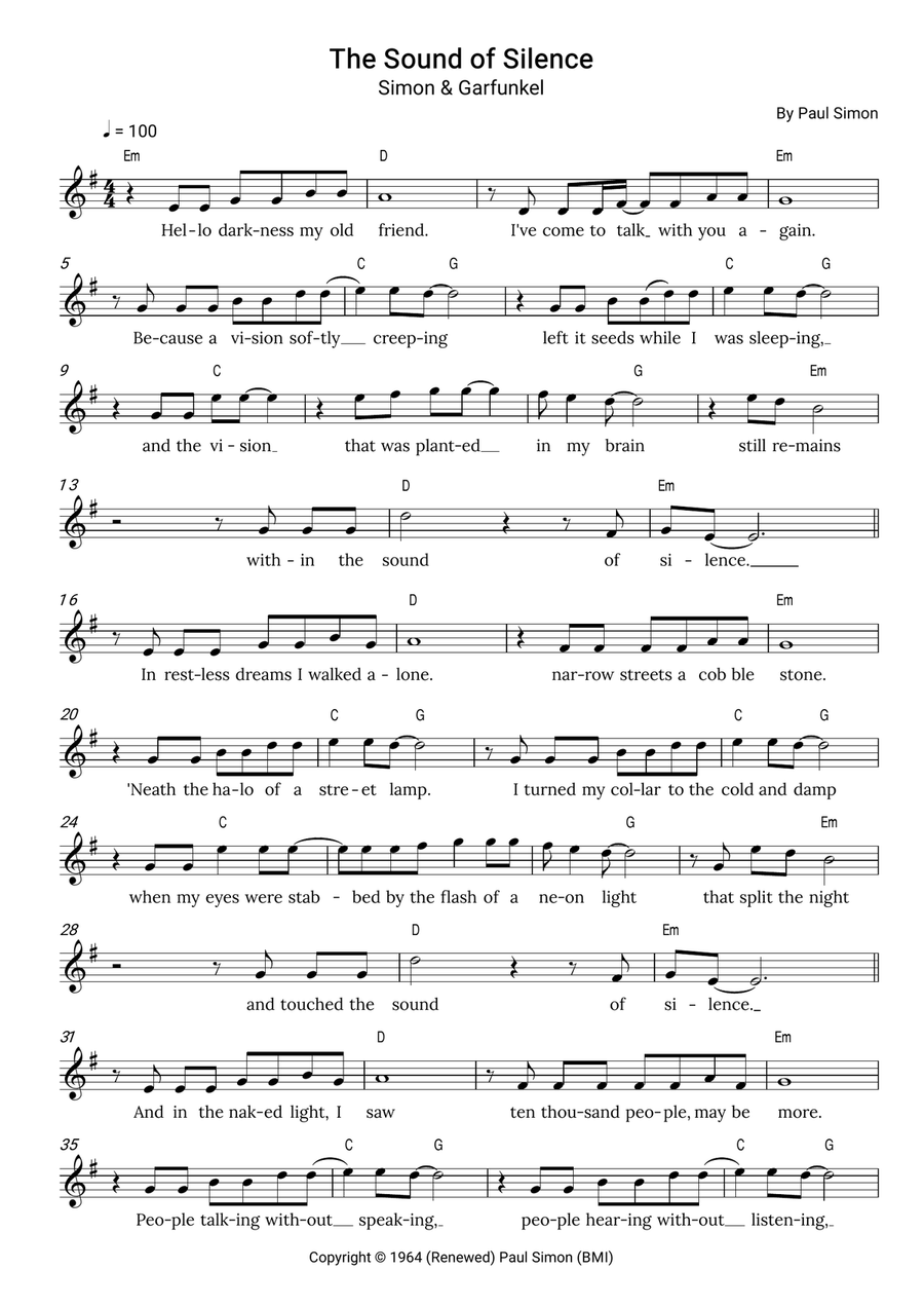 The Sound Of Silence