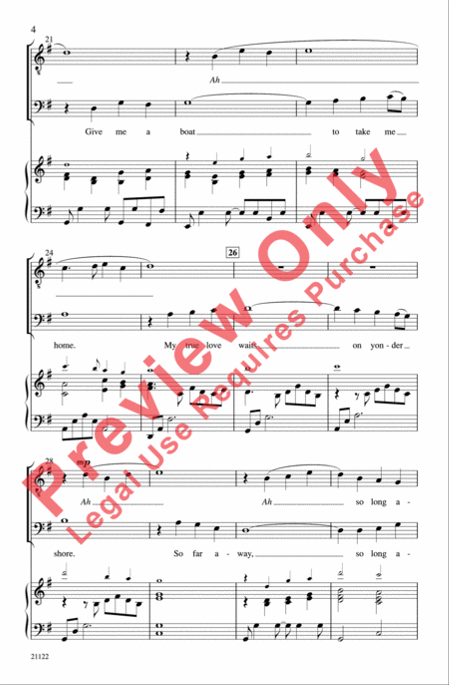 'Cross the Wide Missouri 'Cross the Wide Missouri Men's Choir scores gallery preview page 4