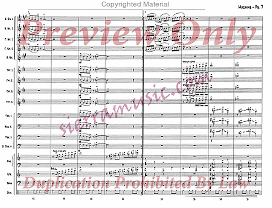 Machine Big Band scores gallery preview page 8