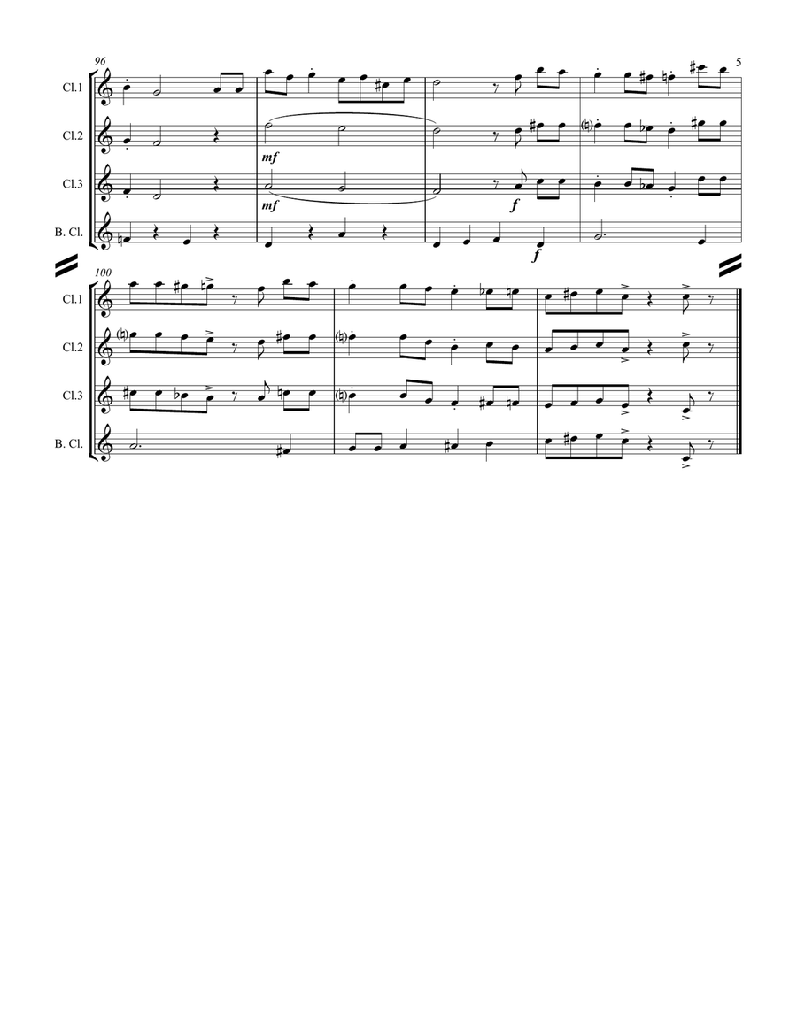 Let It Snow! Let It Snow! Let It Snow! Woodwind Ensemble scores gallery preview page 6