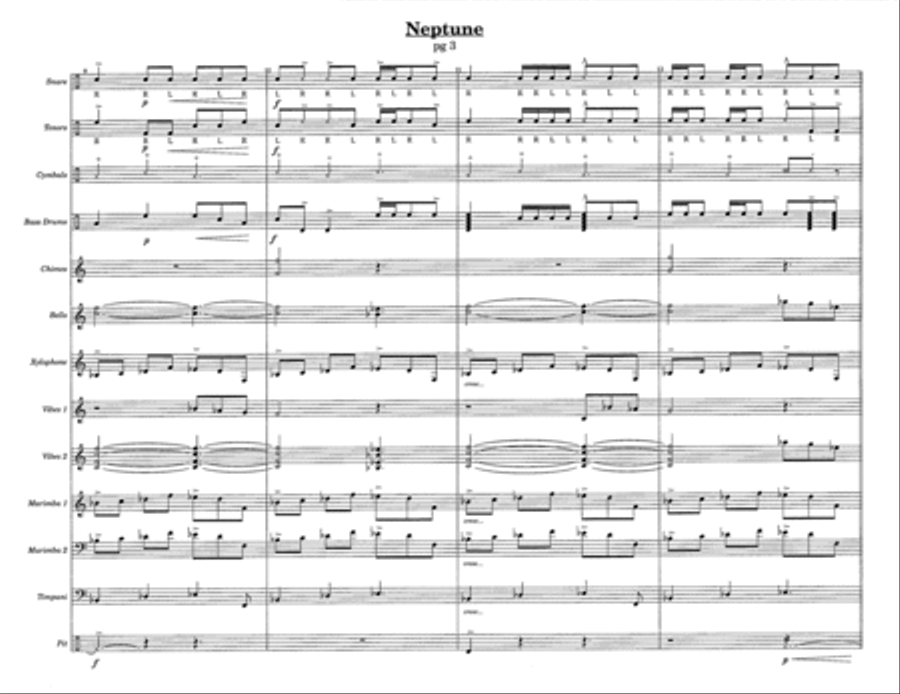 Neptune w/Tutor Tracks Percussion Ensemble scores gallery preview page 5