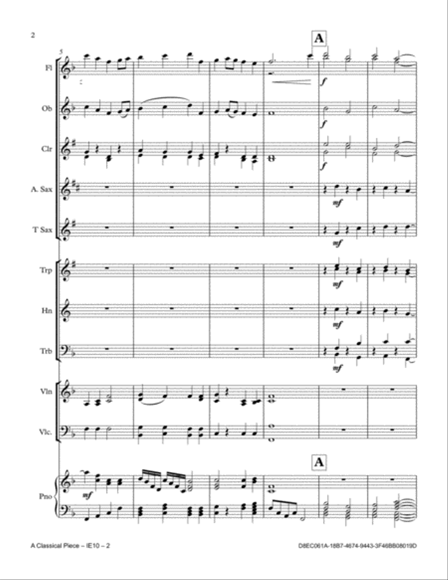 A Classical Piece Full Orchestra scores gallery preview page 2