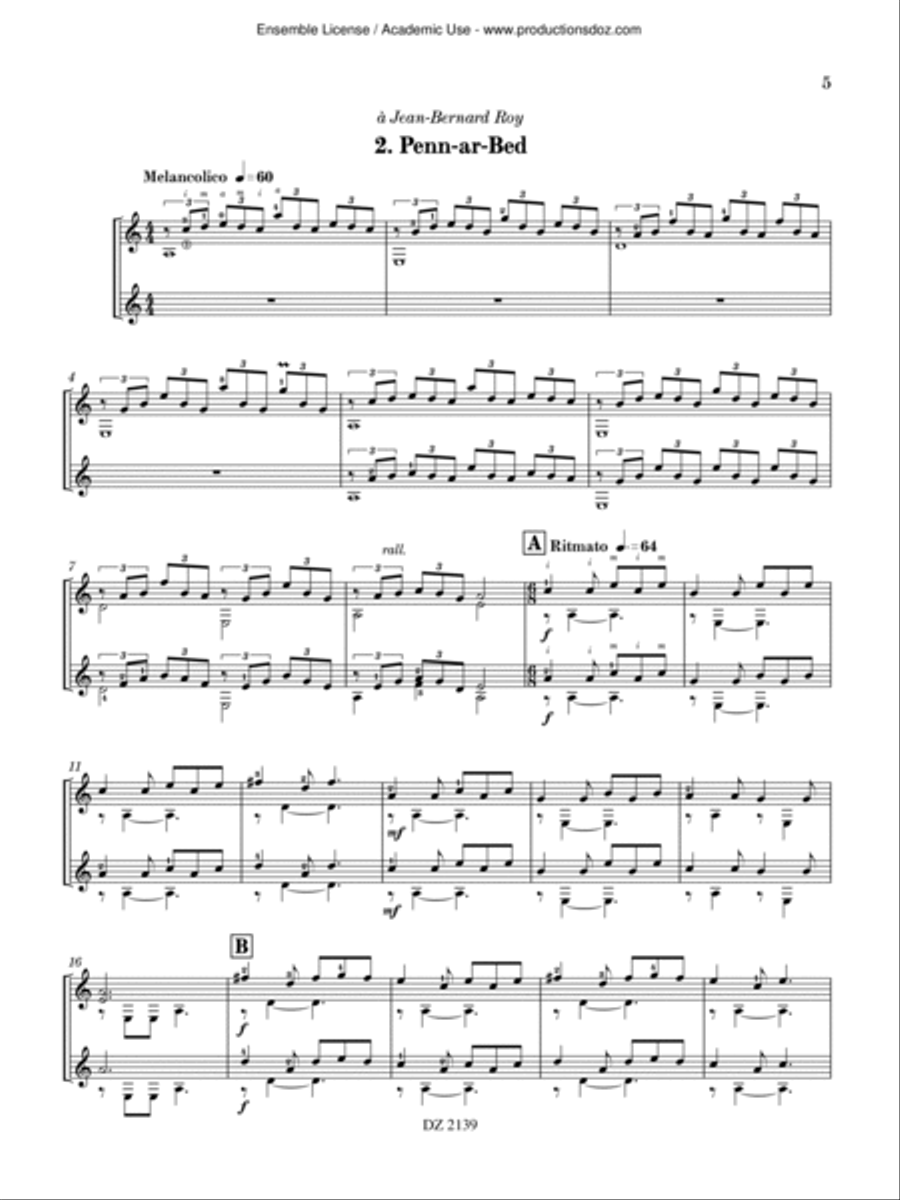 Duos, vol. 1 Classical Guitar scores gallery preview page 5
