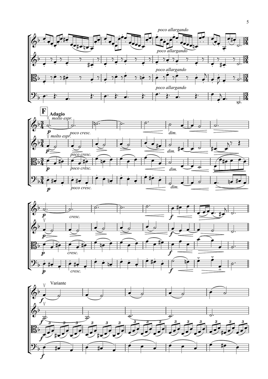 La Follia - Geminiani String Quartet scores gallery preview page 5