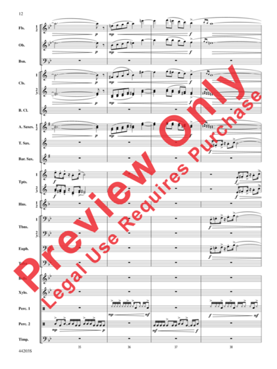 Loco Motion Concert Band scores gallery preview page 4