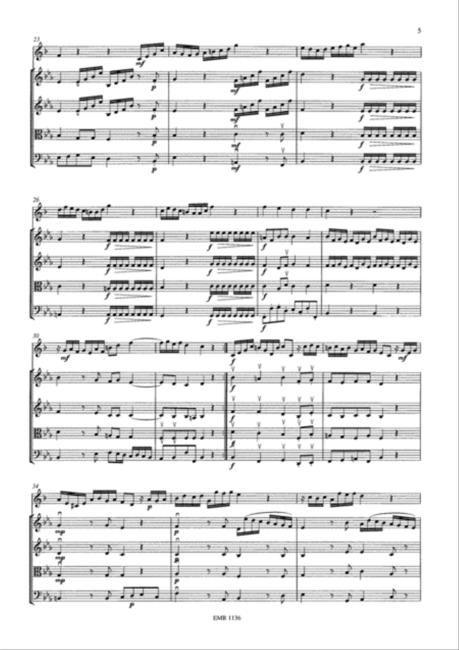 Konzert Es-Dur String Orchestra scores gallery preview page 5