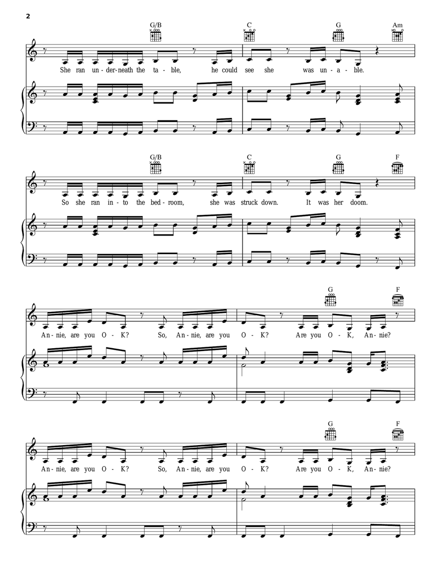 Smooth Criminal Acoustic Guitar scores gallery preview page 2