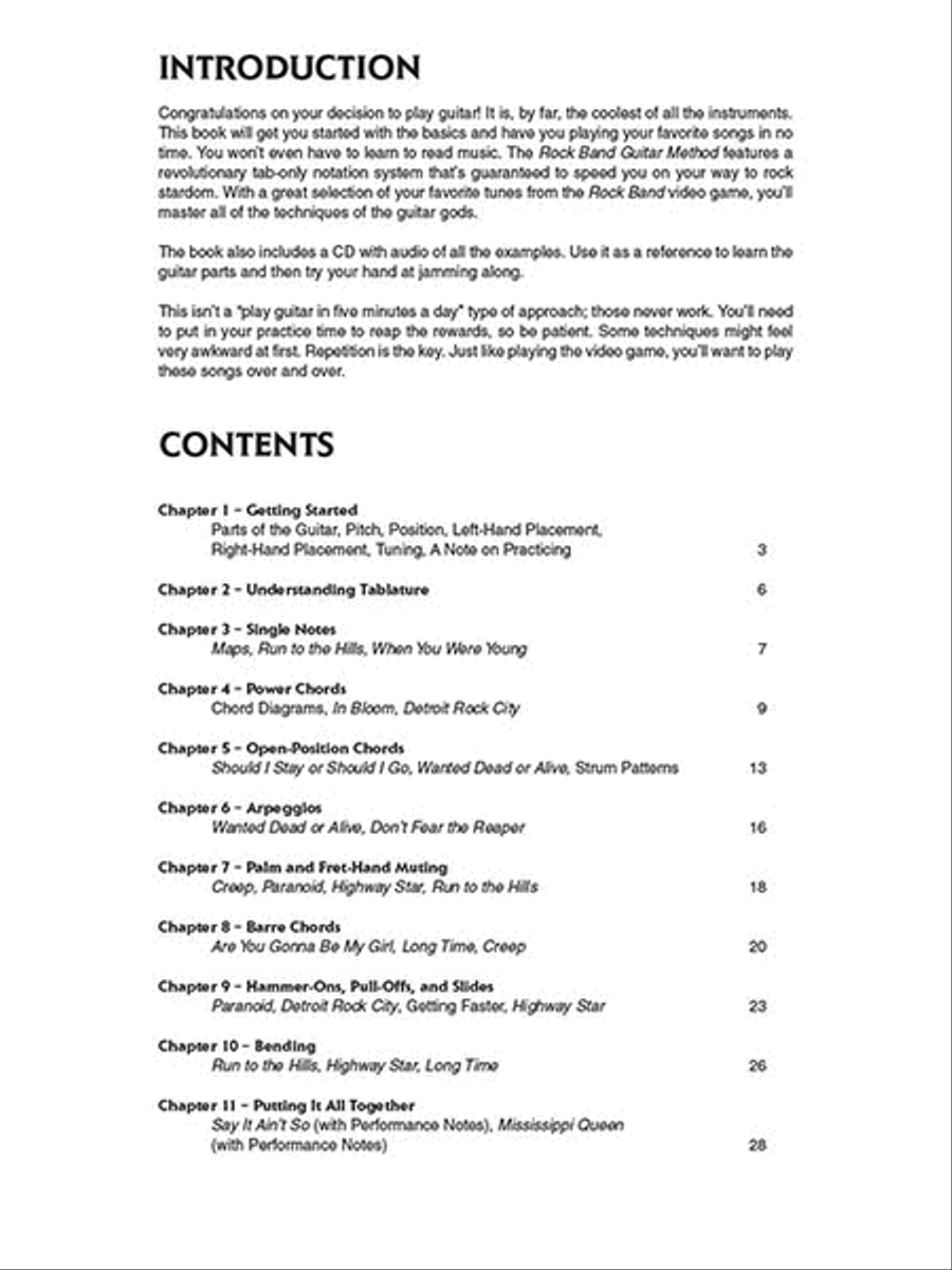 Rock Band Guitar Method Rock Band Guitar Method Acoustic Guitar scores gallery preview page 2