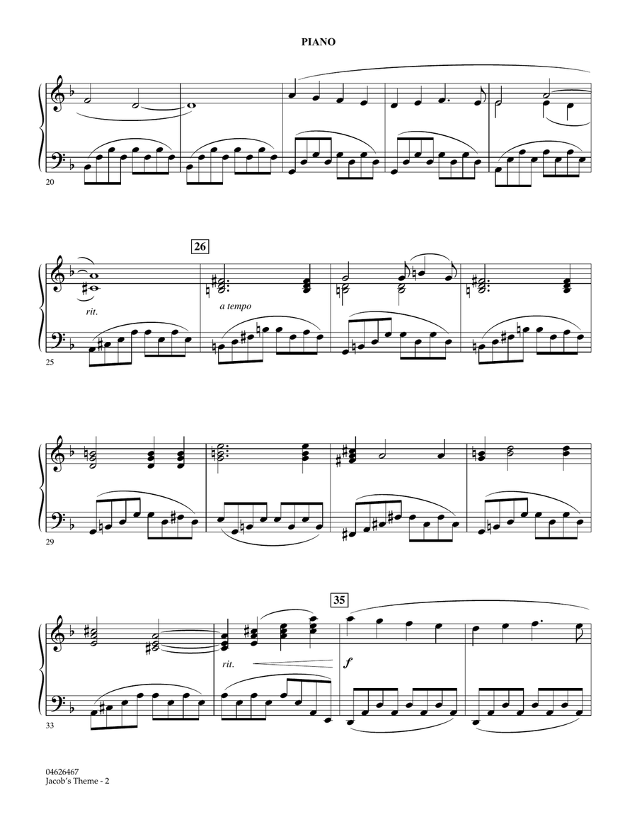 Jacob's Theme (from The Twilight Saga: Eclipse) - Piano Orchestra scores gallery preview page 2