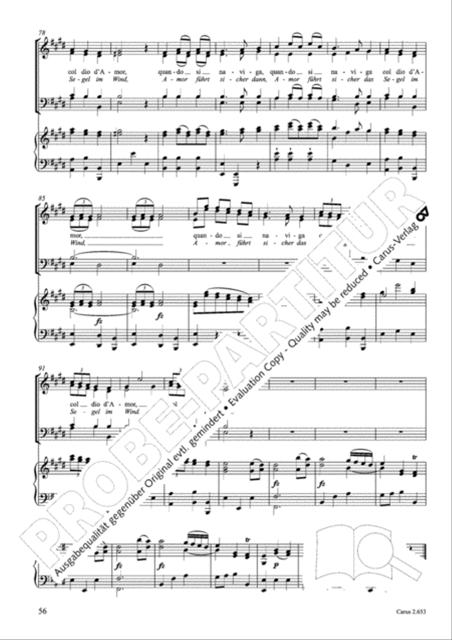 Choral collection Great Opera Choruses - Mozart * Haydn (choir & piano) Choir scores gallery preview page 67